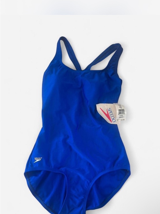 Speedo Other - NWT Speedo Women's Solid Blue One-Piece Swimsuit